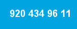 920 434 96 11 920 434 96 11